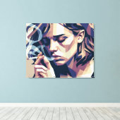 Vektordepression Leinwanddruck (Insitu (Holzboden))