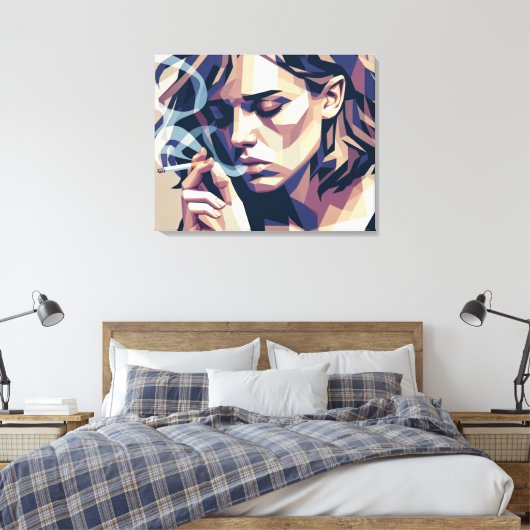 Vektordepression Leinwanddruck (Insitu (Schlafzimmer))