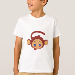 Vektordesign-Affenaufkleber T-Shirt