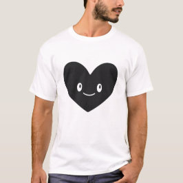 Vektordesign für T-Shirt mit lächelndem schwarzen 