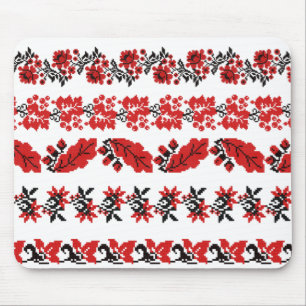 Vektoren ukrainisches Schema Muster Kit Mousepad