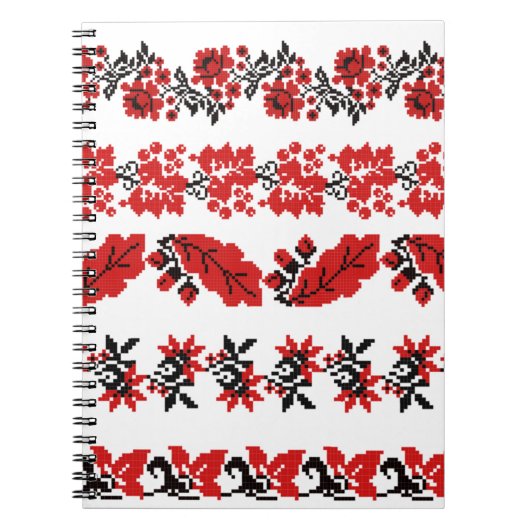 Vektoren ukrainisches Schema Muster Kit Notizblock (Vorderseite)