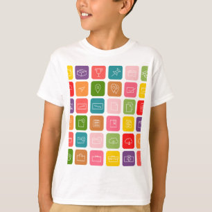 Vektoren von Symbolen T-Shirt