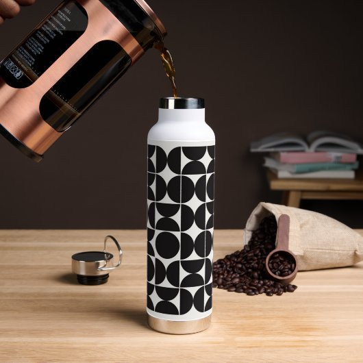 Vektorgeometrisches Muster Trinkflasche (Kaffee (gedreht))