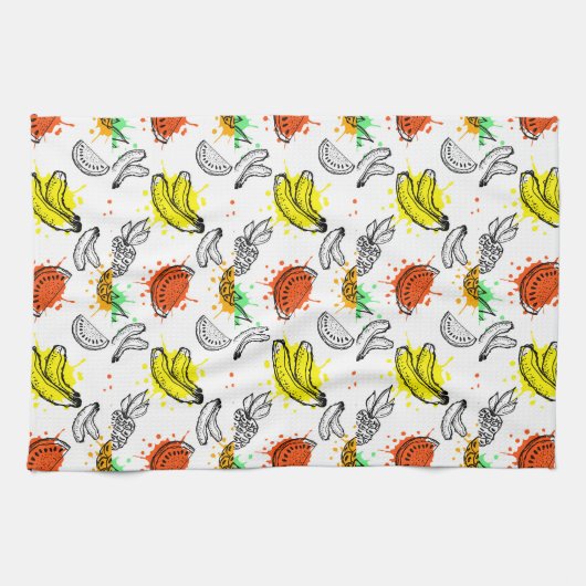 Vektorgraphik-nahtloses Muster Geschirrtuch (Horizontal)