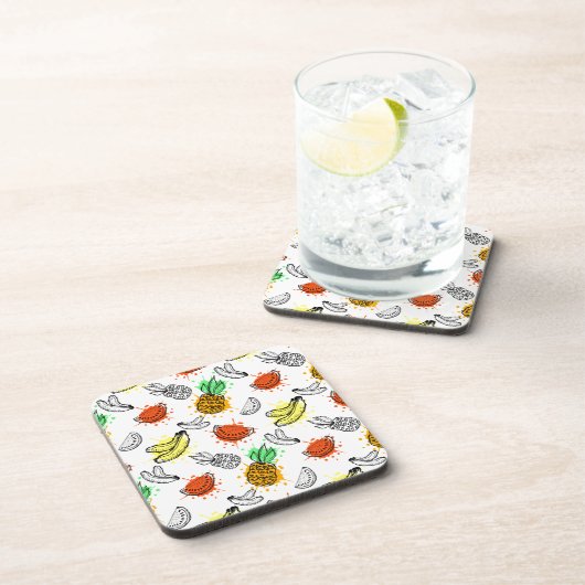 Vektorgraphik-nahtloses Muster Untersetzer (Rechte Seite)