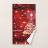 Vektorhat fröhlicher Weihnachtsbaum Bad-Tuch-Set Badhandtuch Set (Handtuch)