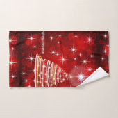 Vektorhat fröhlicher Weihnachtsbaum Bad-Tuch-Set Badhandtuch Set (Handtuch)