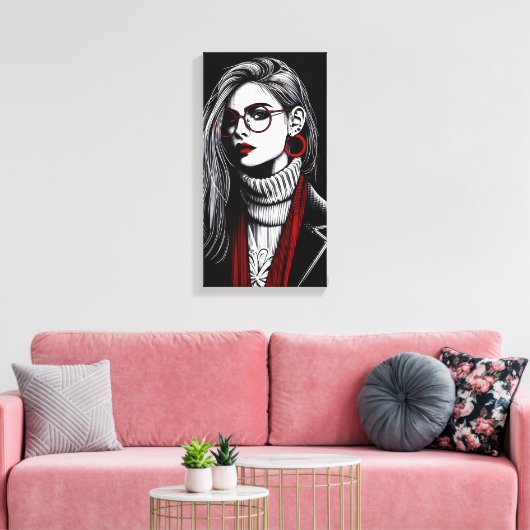 Vektorial Leinwanddruck (Insitu (Wohnzimmer))