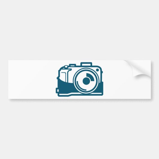 Vektorkamera-Ikone Autoaufkleber (Vorne)