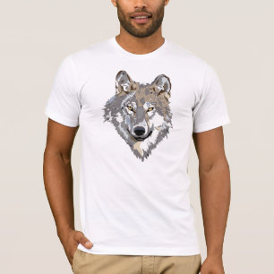 Vektorkunst-Wolf im Profil T-Shirt