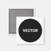 Vektormagnet Magnet (Vorderseite/Rückseite)