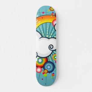Vektorregenbogen Skateboard