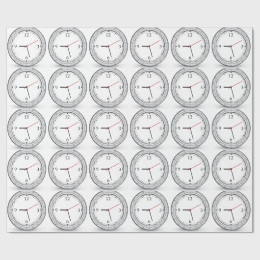 Vektoruhrentwurf Geschenkpapier (Flach)