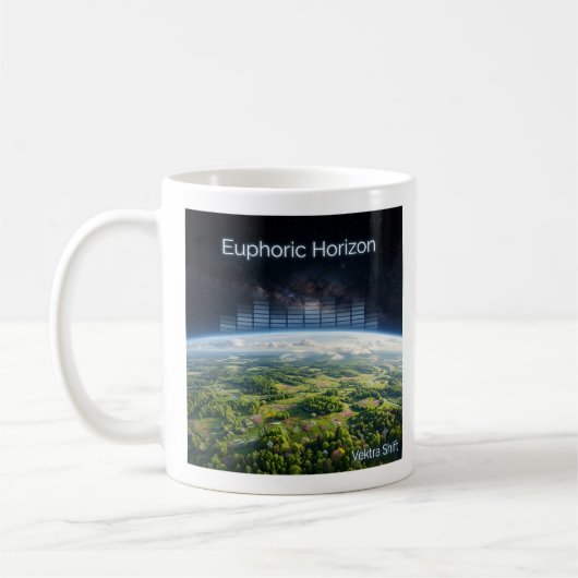 Vektra Shift - Euphorischer Horizont EDM-Kaffeetas Kaffeetasse (Links)