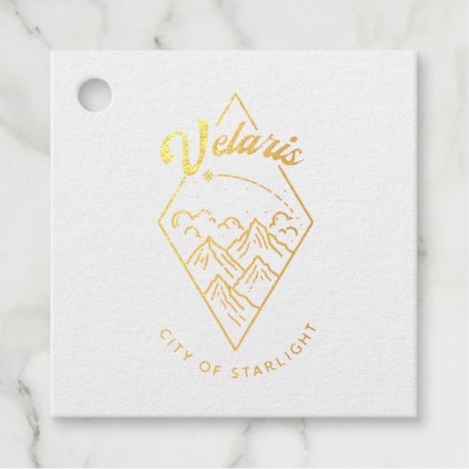 Velaris Geschenk / Hochzeit / Party  Geschenkanhänger (Vorderseite)