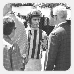 Velasquez u. Pletcher Quadratischer Aufkleber