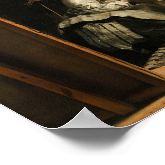 Velázquez - Die Mädchen 1656 Poster (Ecke)