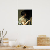 Velázquez - eine Frau im Gewand des Reaktors 1648 Poster (Küche)