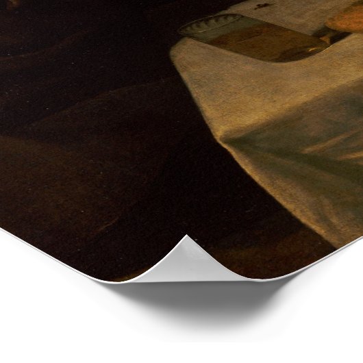 Velázquez - Frühstück Poster (Ecke)