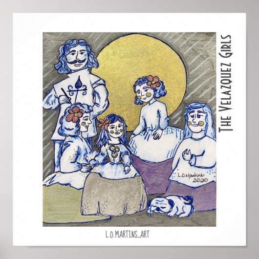 Velazquez Girls print Poster (Vorne)