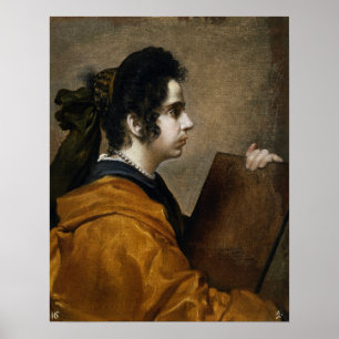 Velázquez - Künstlers Frau im Gewand einer Sibylle Poster