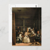 VELAZQUEZ - Las Meninas 1656 Postkarte (Vorne/Hinten)