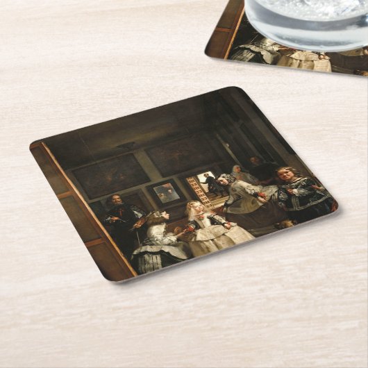 VELAZQUEZ - Las Meninas 1656 Rechteckiger Pappuntersetzer (angewinkelt)