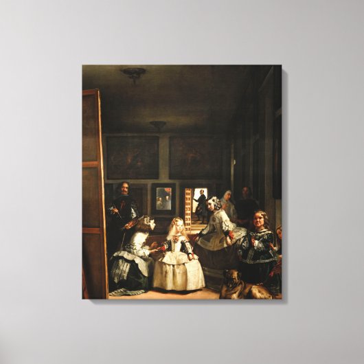 Velazquez Las Meninas Leinwanddruck (Vorderseite)