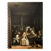Velazquez Las Meninas Notebook Notizblock (Vorderseite)