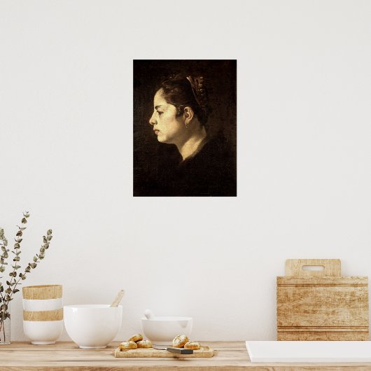 Velázquez - Leiter eines Mädchens Poster (Küche)