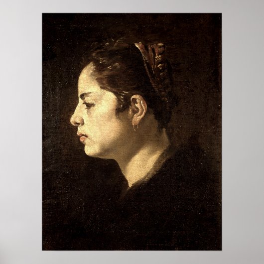 Velázquez - Leiter eines Mädchens Poster (Vorne)