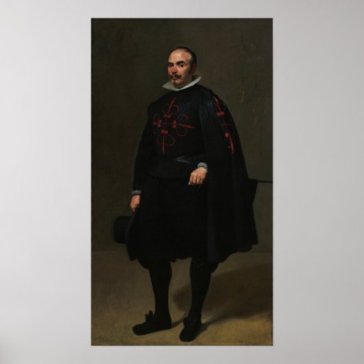 Velázquez - Portrait von Don Pedro de Barberana Poster (Vorne)