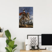 Velázquez - Reittier Philip III 1631 Poster (Heimbüro)