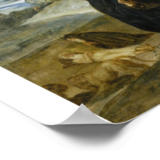 Velázquez - Saint Anthony Erbe Paul der Poster (Ecke)