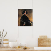 Velázquez - Selbstportrait 1645 Poster (Küche)