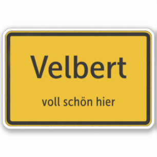 Velbert Aufkleber Sticker Autoaufkleber