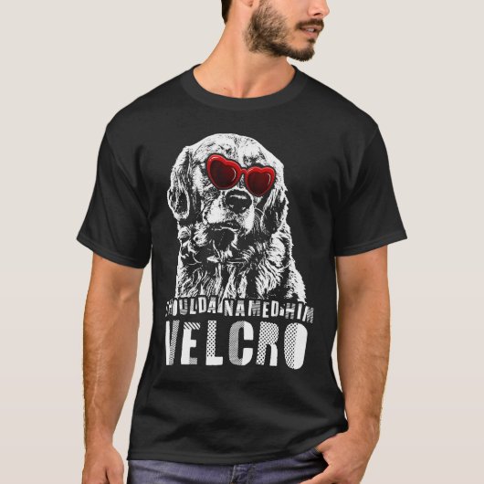 Velcro Golden Retriever Dog T-Shirt (Vorderseite)