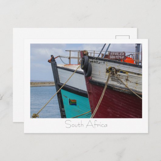 Velddrif West Coast Harbour Boats Südafrika SA Postkarte (Vorne/Hinten)
