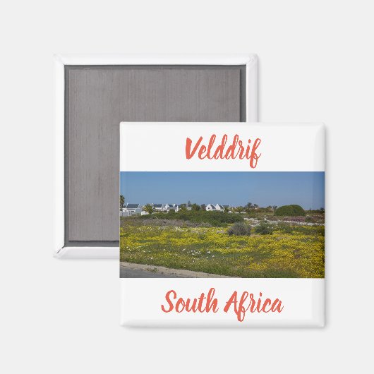 Velddrif Westküste Wilde Blume Südafrika SA Magnet (Vorderseite/Rückseite)