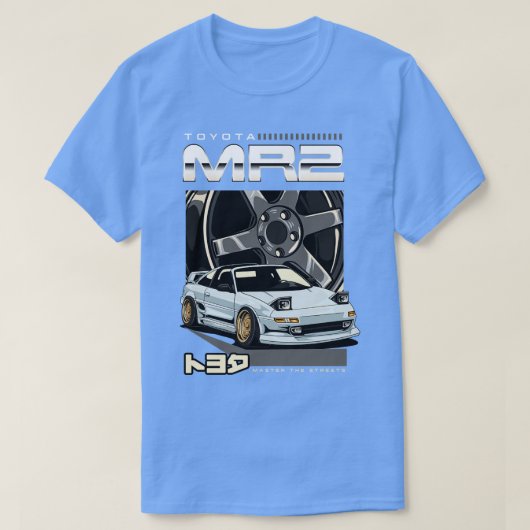 Veleg TE37 auf Toyota MR2 TShirt (Design vorne)