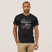 Velentine Day Love T-Shirt – Romantic Couple Valen (Vorne ganz)