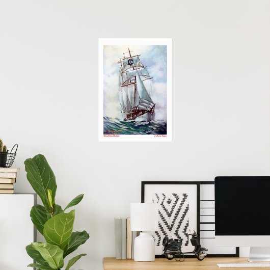 Velero/Veleiro/Sailboat Poster (Heimbüro)