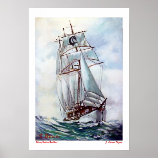 Velero/Veleiro/Sailboat Poster (Vorne)