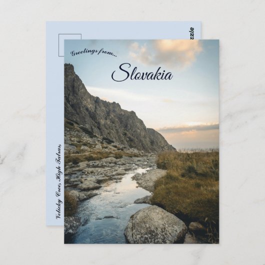 Velicky Creek High Tatras Vysoke Tatry Slovakia Postkarte (Vorne/Hinten)