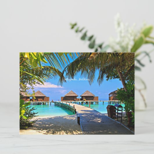 Veligandu, Malediven Karte (Stehend Vorderseite)