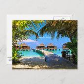 Veligandu, Malediven Postkarte (Vorne/Hinten)