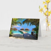 Veligandu, tropische Malediven Karte (Gelbe Blume)