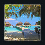 Veligandu, tropische Malediven Magnet<br><div class="desc">Veligandu,  tropische Landschaftsfotos der Malediven</div>