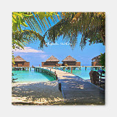 Veligandu, tropische Malediven Magnet (Vorne)